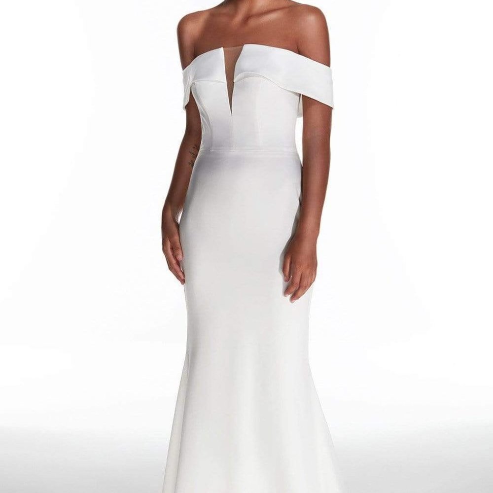 Alyce Paris -  Off Shoulder Mermaid Gown 7020